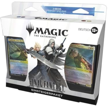 Magic The Gathering – Final Fantasy Starter Kit (DE) | 2 x 60 Kartendecks + Deckboxen, Guide & Arena Codes | Magic Einsteigerpaket