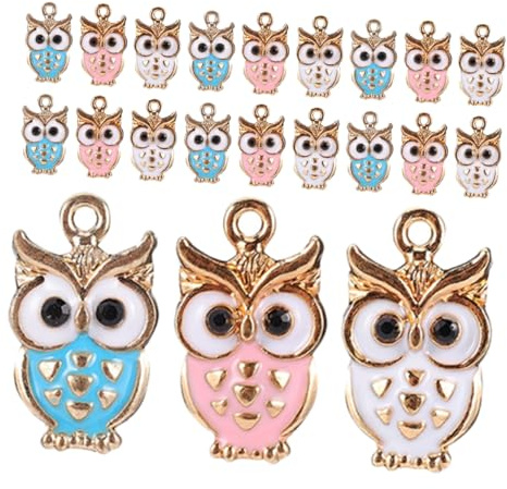 SEWACC 30stücke Charm Anhänger Für Diy Schmuck Basteln Mit Eulenmotiv Zum Basteln Von Armbändern Und Halsketten Kleine Anhänger Zum Selbermachen