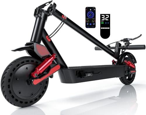 HX D01 500W Patinete Electrico Adultos Potente, Neumático 11, 55KM | Patinete Eléctrico Todoterreno Plegable, 80NM, 9.6Ah Batería Extraíble, Doble Frenata, APP,Para urbano y Off Road ligero