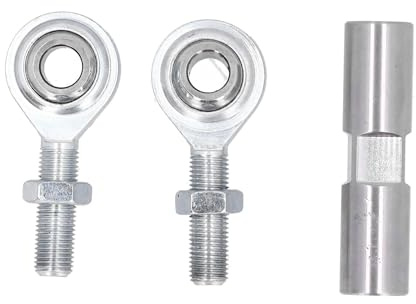 Varilla tensora del alternador, 2 1/2 pul largo 5/8 pul diámetro 3/8 pul ojo de articulación, soporte de alternador ajustable de acero inoxidable apto para motorSBC BBC350 454
