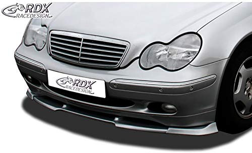 RDX Racedesign Spoiler avant Vario-X compatible avec Mercedes Classe-C W203 Classic/Elegance 2000-2004 (PU).