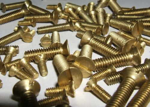 Vis à tête fraisée en laiton M4 x 12 mm