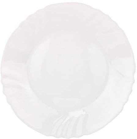 Bormioli Rocco Platte Ebro rund, flach 32cm aus Opal-Hartglas