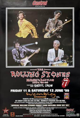 Poster Rolling Stones – UK – 1999 – 102 x 152 cm