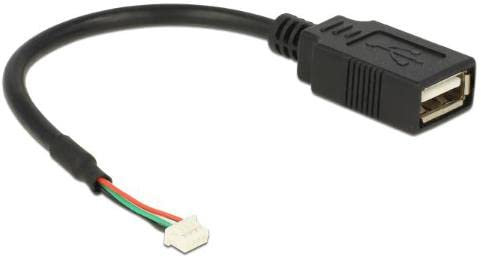 DeLOCK 84834 - USB Kabel (0,15 m, USB A, 2.0, Female Connector/Female Connector, 480 Mbit/s, Schwarz)