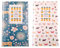 JZK 2 x Album foto porta foto portafoto per foto istantanee Fujifilm instax mini 9 7s 8 25 50s 90 & Polaroid snap touch PIC-300 Z2300 Zip (blu marino + bianco)