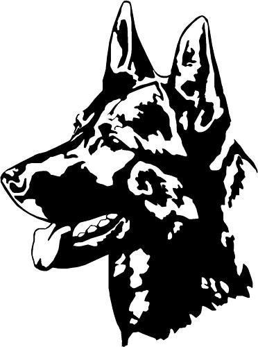 LightningSigns German Shepherd/Alsatian Dog Car,Van Window Sticker #2
