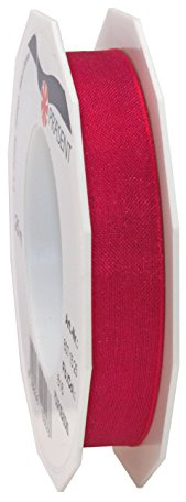 C.E. Pattberg Präsent - Four Seasons Organza wired edge Ribbon Raspberry 15 mm width, 25 m length