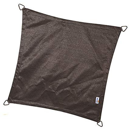 nesling Coolfit Sonnensegel (Quadrat 3,6m x 3,6m x 3,6m x 3,6m, Anthrazit) Sonnenschutz, Wasser und Wind durchlässig, UV-beständig