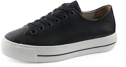 Paul Green Damen, Frauen Low-Top Sneaker,Freizeitschuhe,Turnschuhe,Laufschuhe,schnürschuhe,schnürer,Plateausohle,Schwarz (JA),40 EU / 6.5 UK