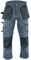 WrightFits Men Pro Builder Work Trousers Grey - Heavy Duty Safety Combat Cargo Pants - Multi Pockets - Knee Pad Pockets - Triple Stitched - Durable Workwear (30W to 42W) (34W X 31L)