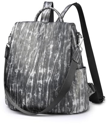 Miss Lulu Damen Rucksack Klein Anti diebstahl Schultaschen 2 in 1 Tagesrucksack Casual Daypack Rucksackhandtaschen Leicht für Freizeit Einkauf Alltag