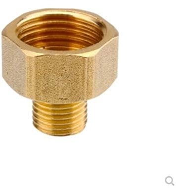 NO LOGO LSB-CHUNJIE3, 1pc Copper M/F 1/8,1/4,3/8,1/2 Male to Female Threaded Brass Coupler Adapter Brass Pipe Fitting (Size : 03 F x 01 M)