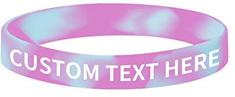 GOGO 100 Stück Personalisierte Silikonarmbänder Gummi Armbänder Partyzubehör