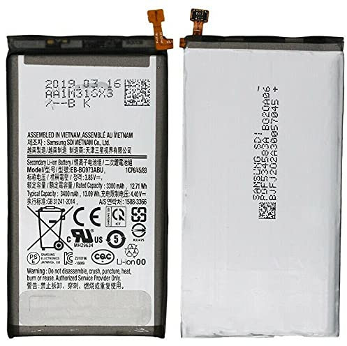 Batteria interna per Samsung Galaxy S10 (SM-G973, SM-G9730, SM-G973F, SM-G973F/DS, SM-G973U, SM-G973W), Modello EB-BG973ABU, 3300 mAh, 4,4 V, 12,71 WH Li-Ion