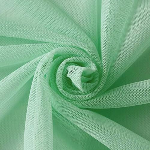 160cm x 5m Tüll Stoff Tüllband Tüll Dekostoff für Hochzeit Geburtstag Weihnachten Fest Kommunion Party Deko,Nähen von Brautschleiern Hochzeitskleid Tischläufer Tutu Röcken Geschenk-Schleife, Blau Grün