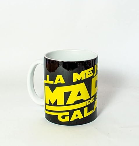 TusPersonalizables.com Taza - Mama - Dia de la madre - regalo estupendo para regalar a nuestras madres (Taza - Feliz dia de la madre - La mejor madre de la galaxia - Parodia Star Wars…)