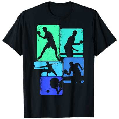 Tischtennis Ping Pong Kinder Jungen Männer T-Shirt