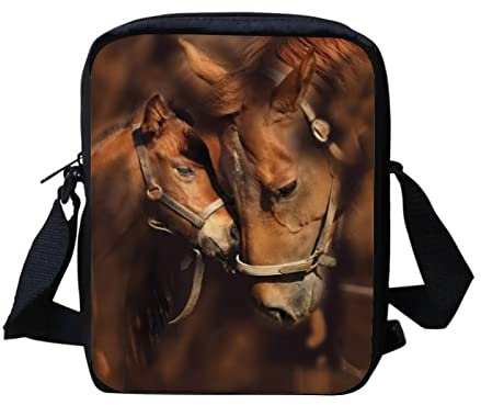 xixirimido Crossbody Handytasche für Damen Grils Messenger Tote, pferd, Einheitsgröße