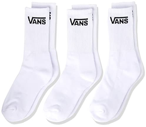 Vans Crew (US 1-6, 3-Pack) Calze Uomo, White 2, One Size Unisex-Bambini