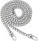 XPEX 120cm Taschenkette Metall Kette Schulterriemen Gold Kettenriemen Schultergurt für Taschen DIY Flachketten Riemen Ersatz Trageriemen Kette für Damen Handtaschen Umhängetasche Geldbörse（Silber）