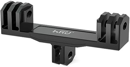 HSU Aluminium Doppelte Halterung für GoPro, Doppelmontage-Adapter für Hero 12/11/10/9/8/7/6/5/4/3 und andere Action-Kameras