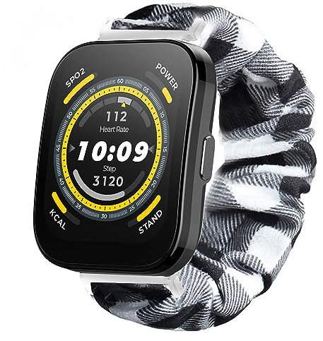 Blueshaweu - Pulsera compatible con Amazfit Bip 5 SmartWatch, con tejido impreso elástico y correa de reloj de Amazfit Bip 5 Smartwatch (Treills)