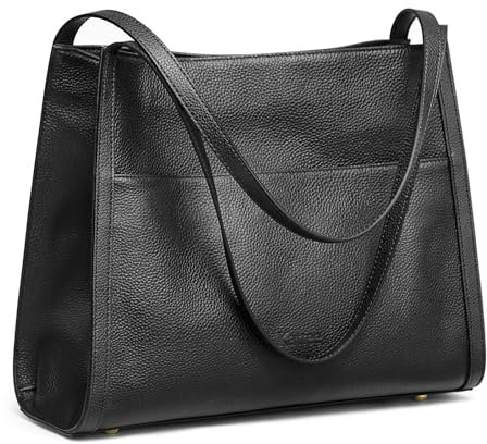Kattee Echtleder-Tragetaschen für Damen Schultertaschen und Handtaschen aus weichem Leder