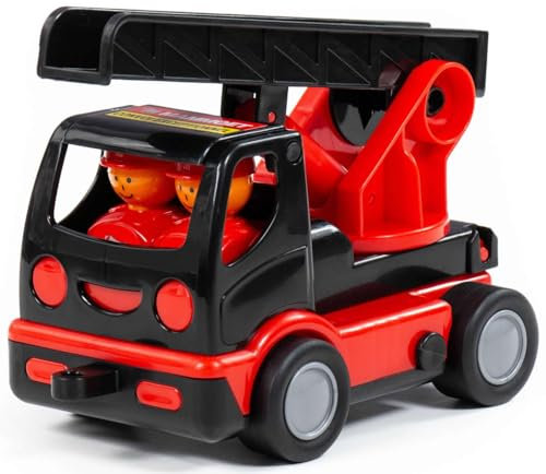 Polesie MAMMOET Drehleiter My First Truck mit Figuren Feuerwehr Fahrzeug LKW +12M