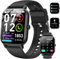 Smartwatch Uomo Donna con Effettua/Risposta Chiamate,1.85 Orologio Smartwatch Monitor del SpO2/ Sonno, 24H Cardiofrequenzimetro, Impermeabile IP68 Orologi Sportivo, Smart Watch Contapassi Android iOS