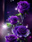 OdiuK DIY Diamant Painting Bilder, Full Drill Kreuzstich Cross Stickerei Malerei, 5D Malen Nach Zahlen Lila Rose Mosaikherstellung Diamant Painting Kits für Weihnachten Geschenk Wand Décor 30 x 40cm