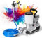 Spruzzatore di Vernice Airless Portatile da 1600W, Pistola a Spruzzo da Parete, Spruzzatore di Vernice da 2,5L/min, con 3 velocità Regolabili, capacità 2L, Tubo da 5m, 36x16x33,5cm,220V