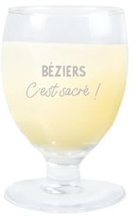 CADEAUX.COM - Verre À Ricard Personnalisé Béziers - Personnalisé - Message Personnalisable - Cadeau Anniversaire Homme Femme - Béziers