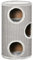 PawHut Barril Rascador para Gatos de 3 Niveles Torre Rascador para Gatos con 3 Entradas y Cubierta de Sisal Ø38x70 cm Gris Claro