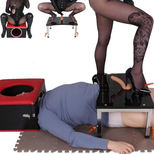 YZPNBW Bondage Penis Folterinstrument Pranger Facesitting Folter Sexmöbel CBT Hoden Folter Sexspielzeug Penis Trampeln Sexstuhl Bestrafung Fetisch Rückhaltesystem SM Sex Toyss Extrem Bondage Set