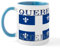 DPgUfPV Tasse à café en céramique Drapeau du Québec 325 ml