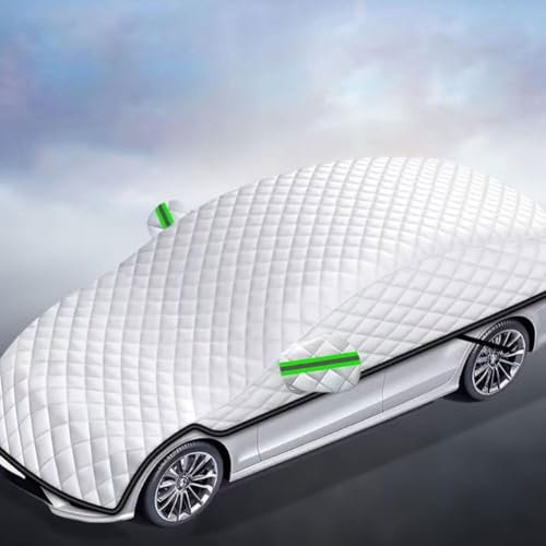 YHQKJ Winter Frontscheibenabdeckung für T-ROC SUV 2017-2023, Auto Faltbar Windschutzscheibenabdeckung Frontscheibe Abdeckung Sonnenschutz Sonnenblende,D/Entire-Vehicle