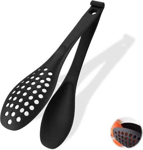 1 pezzo 28 cm pinza per alimenti, pinza per cucina, pinza per alimenti in nylon, pinza per barbecue, pinza per ghiaccio, combinabile e rimovibile