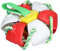 Boule de Soucoupe Volant pour Chien, Soccer Volant Portable à Aplati la Balle de Football Interactive avec des Sangles pour Le Parc pour Animaux de Compagnie (Rouge)