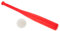 Abaodam 1 Satz Baseballschläger Baseballbälle aus Plastik Schläger und Ball aus Kunststoff Plastik-Baseball rot