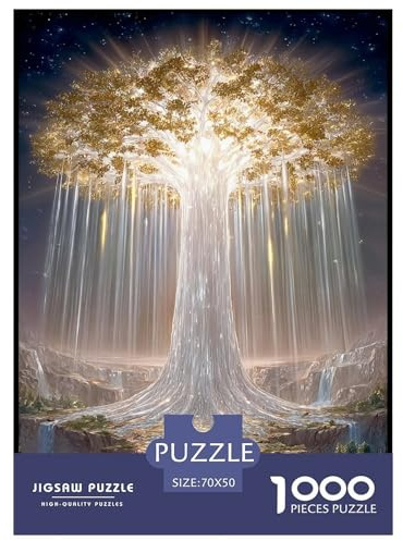 Baum Puzzle 1000 Teiliges Herausforderungsspielzeug Für Erwachsene Mystisch Familienfreizeit Puzzle Familienbildungsspiel Geschenk Für Home Dekoration 70x50cm/1000pcs