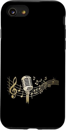 Custodia per iPhone SE (2020) / 7/8 Cantante Microfono Cantare Karaoke Vintage