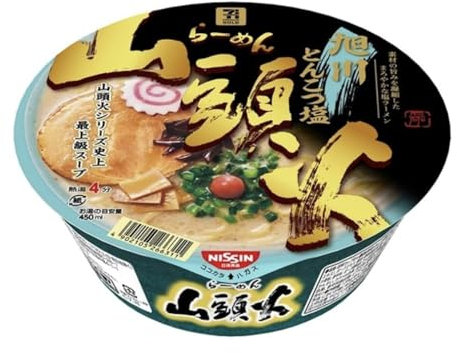 Nissin Instant Cup Ramen Santouka Ramen with Asahikawa Pork Bone Based Soup(Set of 4)