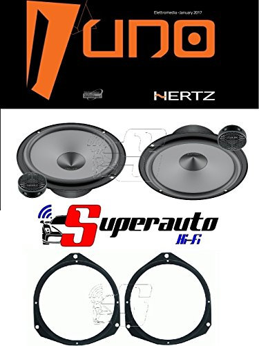 Hertz LINEA UNO K165 K 165 KIT ALTOPARLANTI DUE VIE CASSE AUTO 165 mm + supporti casse Punto Evo e Punto 199 dal 2005 Anteriore 165 cm grande punto