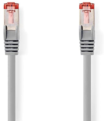 CAT6-Netzwerkkabel - RJ45 Stecker - RJ45 Stecker - S/FTP - 5.00 m - Innenbereich - Rund - LSZH - Grau - Box