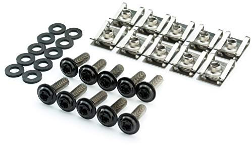 Schrauben für BMW schwarz Verkleidung Torx Clipse Klemmen in Edelstahl M5x16mm