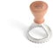 Marcato Ravioli and Cookie Cutter, Ravioli Maker, Cookie Cutters, Solid Wood and Cast Aluminum, Made in Italy, 58 mm Round Stamp