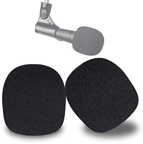 YOUSHARES SM58 Microphone Foam Windscreen - Mic Wind Cover Pop Filter Foam Cover, Professional Customized for SM58 Mic (2 PCS）