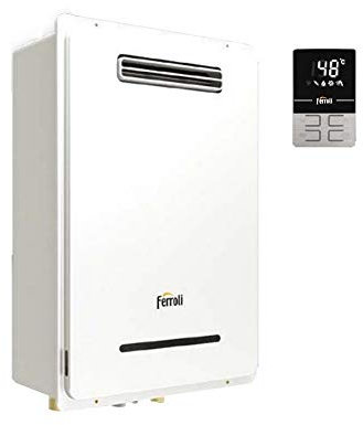 Scaldacqua murale externo ferroli a gas low nox installazione all'esterno senza canna fumaria