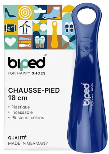 biped tire-chaussures en plastique 18 cm – Petit chausse-pied ergonomique pour voyage, enfants et adultes – Facile à transporter et utiliser au quotidien z1560(nuit bleue)